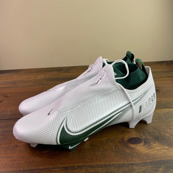 Nike Vapor Edge Pro 360 P Football Cleats White Green Men\'s 13 CV6345-103 Tulane main image 7
